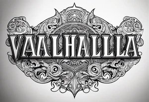 Valhalla gods tattoo idea