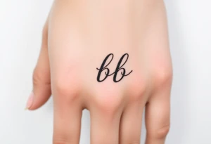 Initials bb tattoo idea