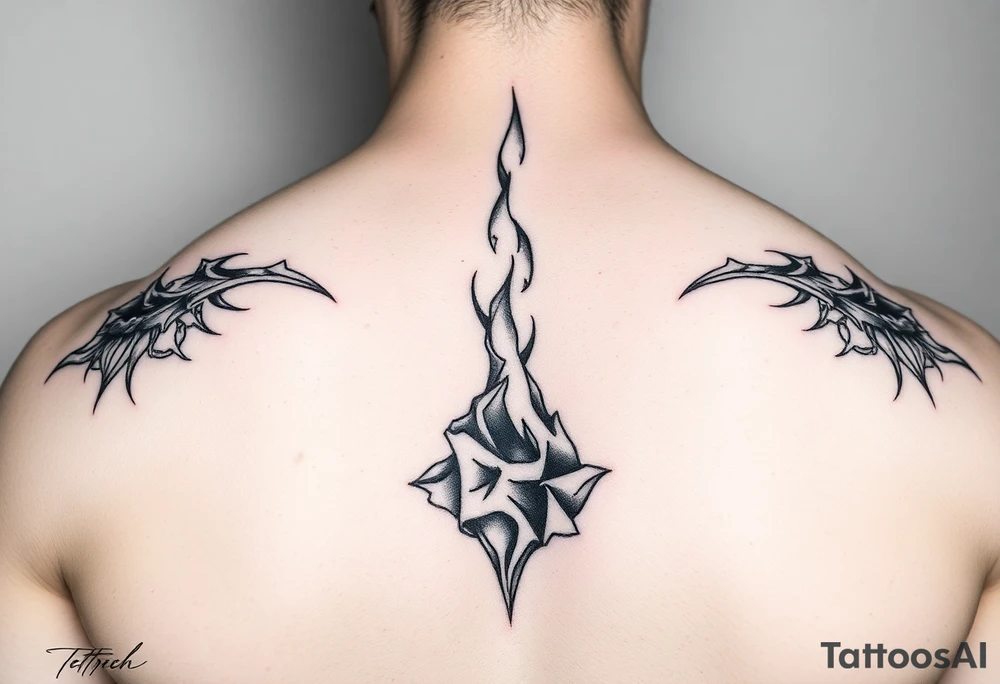 Rising from being extinguished tattoo idea