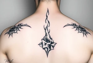 Rising from being extinguished tattoo idea