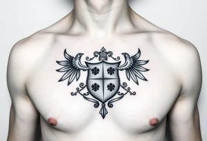 Smith, Irish family crest. whole chest tattoo idea