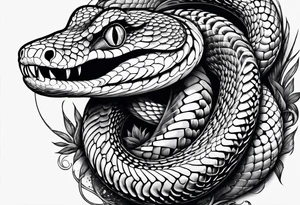 Two snakes tattoo idea