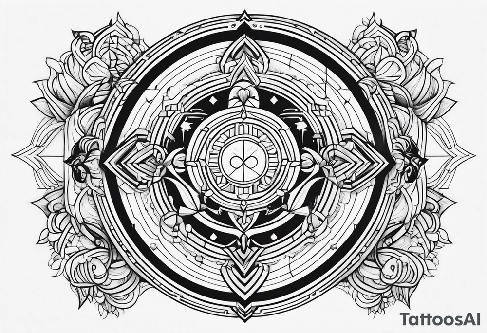 Love, source, abundance, Gemini symbol tattoo idea