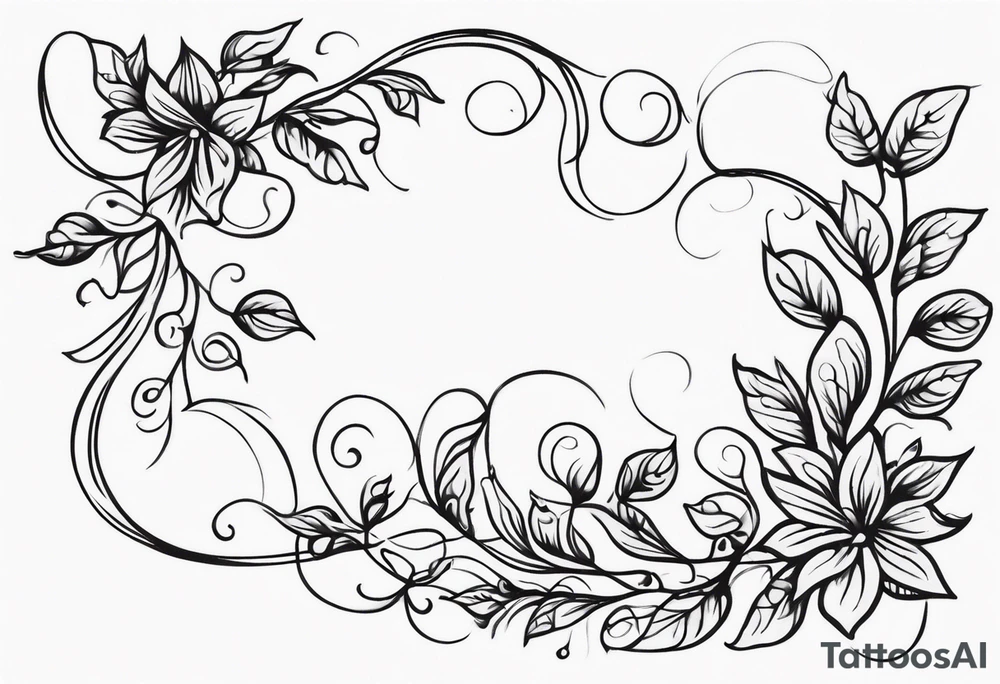 Long Vines tattoo idea
