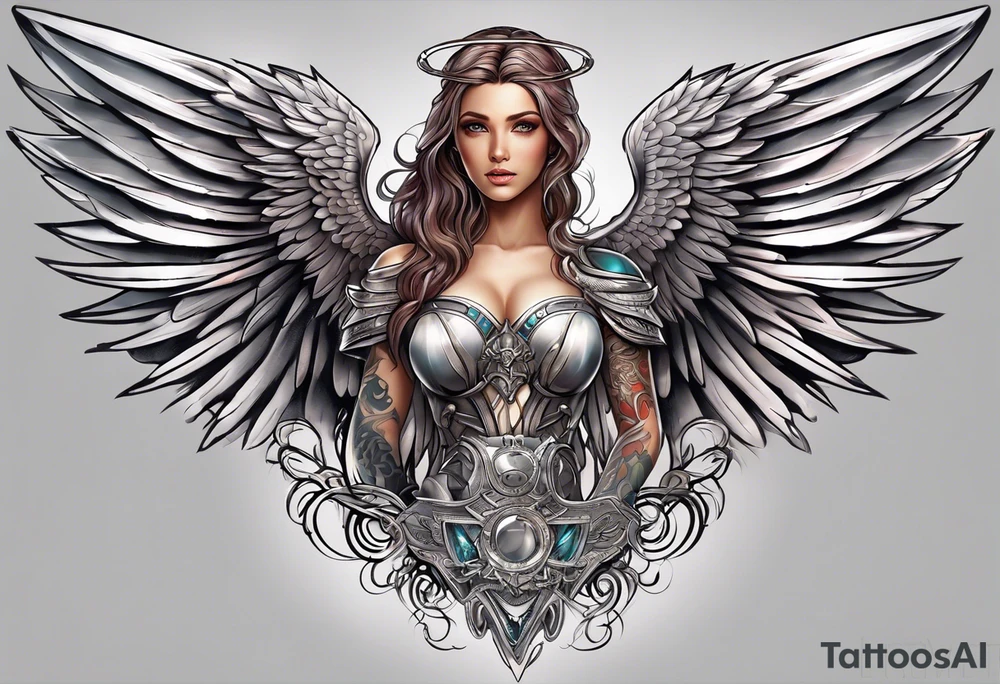 Angel tattoo idea