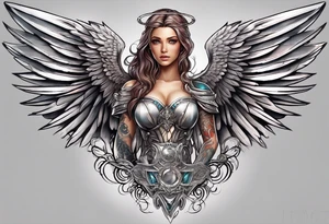 Angel tattoo idea