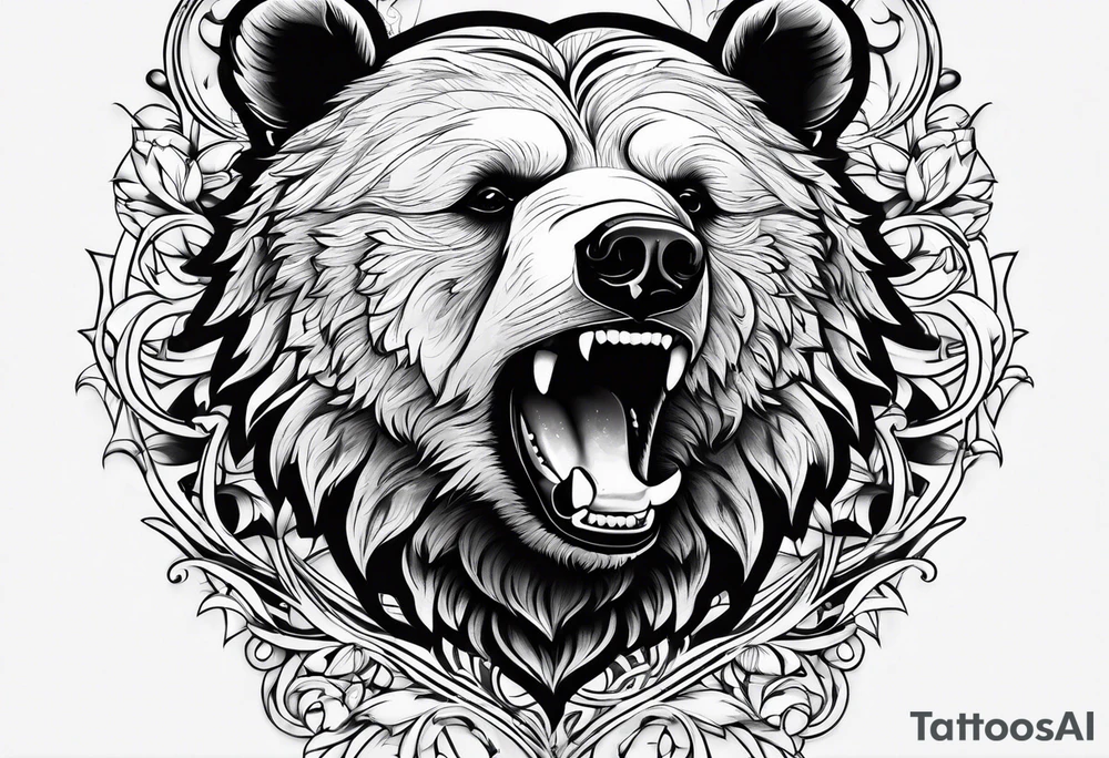Dancing bear tattoo idea
