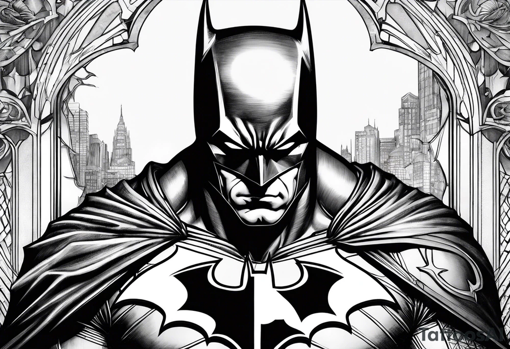 batman metal tattoo idea
