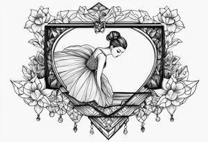 ballerina jewelry box tattoo idea