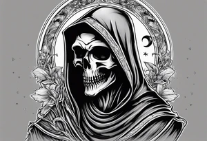 grim reaper with numbers 426 tattoo idea