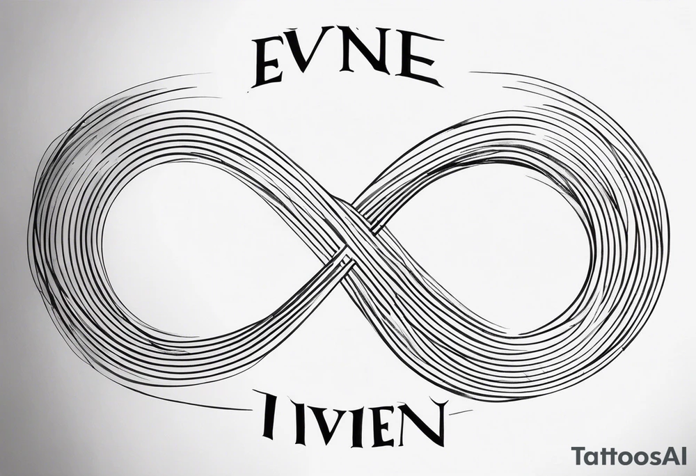 The words Even If and infinity symbol tattoo idea