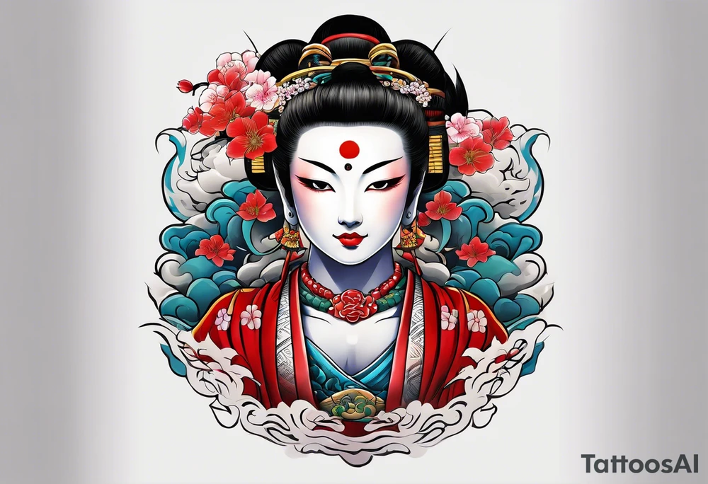 The name Nakama painted vertically  in Shodo style. tattoo idea