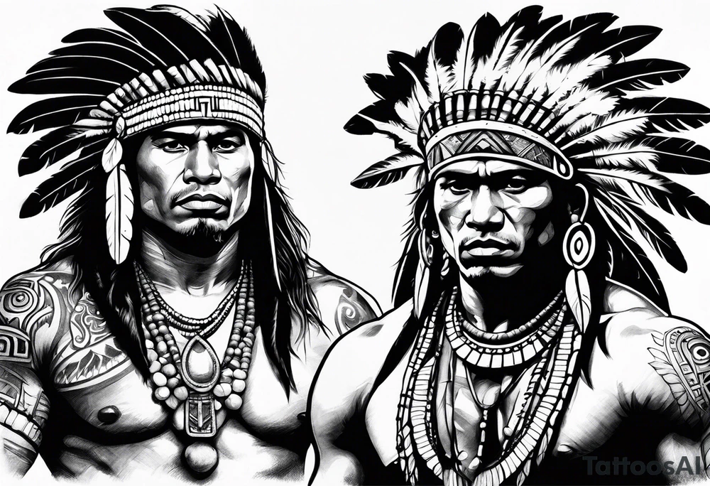 Taino Indian warrior tattoo idea