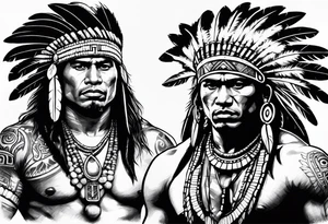 Taino Indian warrior tattoo idea