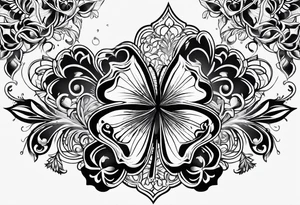 Honor Love Respect with 3 1 7 and a four leaf clover tattoo idea