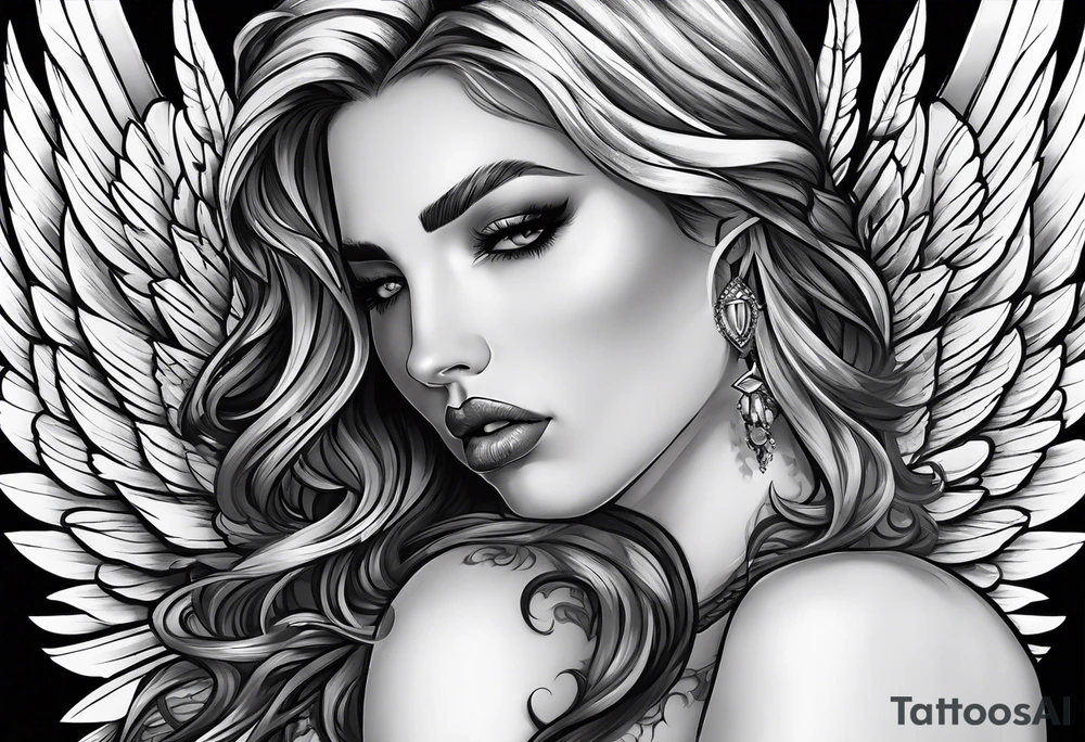 I ought to be thy Adam but I am rather thy fallen angel tattoo idea