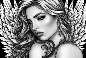 I ought to be thy Adam but I am rather thy fallen angel tattoo idea