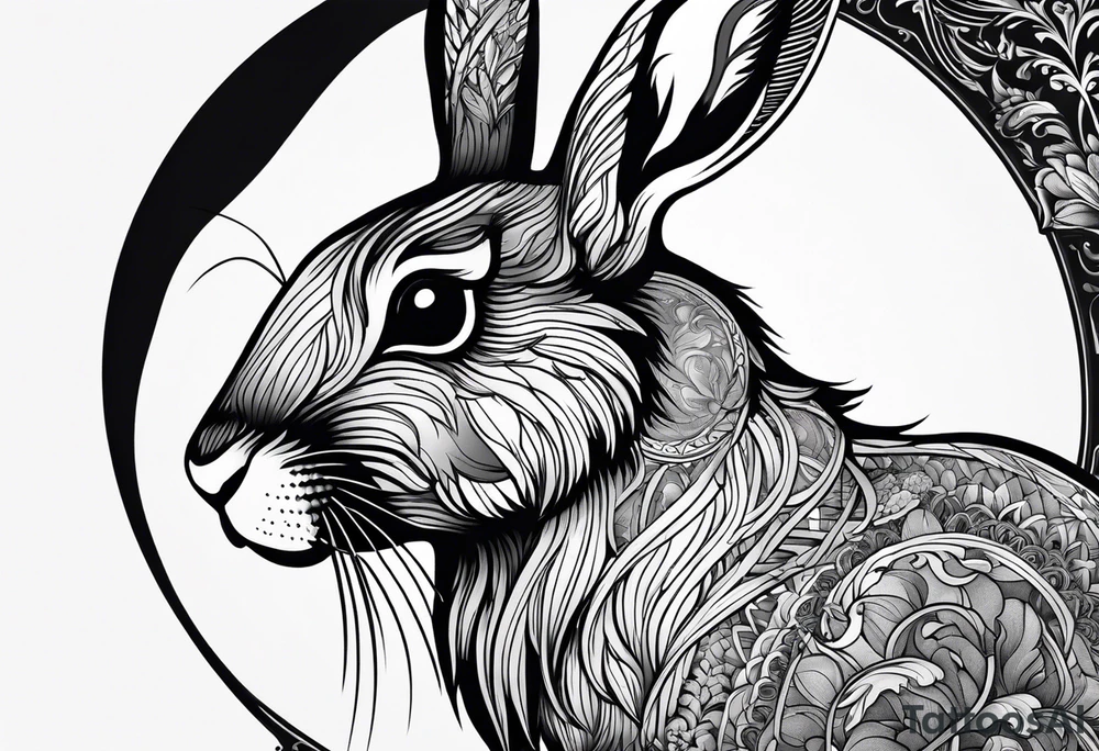 Rabbit tattoo idea