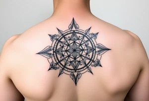 celestial space with the scales of time tattoo idea