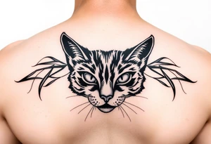 black cat tattoo idea