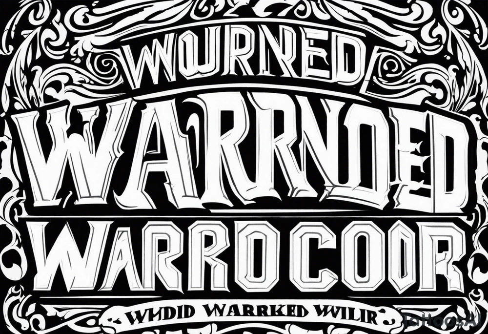 Wounded warrior tattoo idea