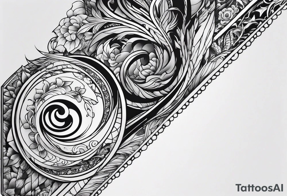 mens 
neck sleeve tattoo idea