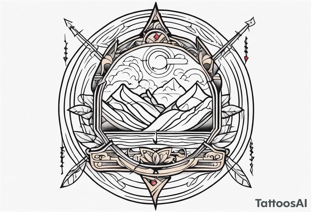 needle and thred tattoo idea