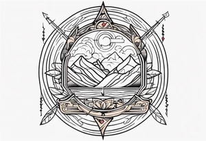 needle and thred tattoo idea