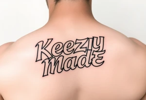 (KeezY MadE) bubble letters tattoo idea
