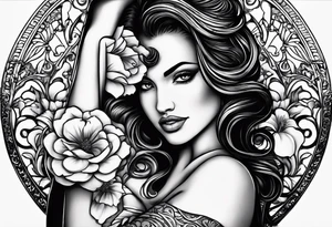 Apple, “Apple of my eye”, dad, bicep, feminine tattoo idea