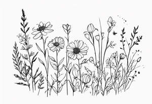 wildflowers tattoo idea