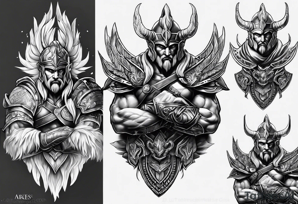 Ares God of War tattoo idea