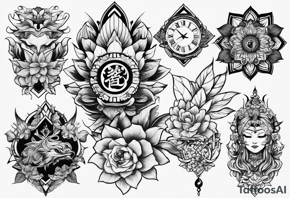 11:25 time in different fonts tattoo idea