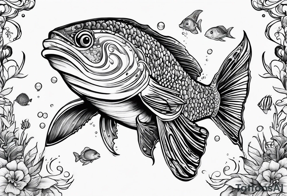 small sealife tattoo tattoo idea