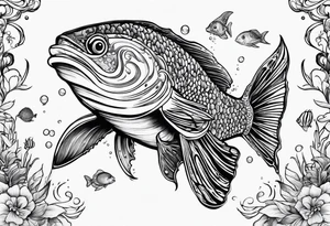 small sealife tattoo tattoo idea