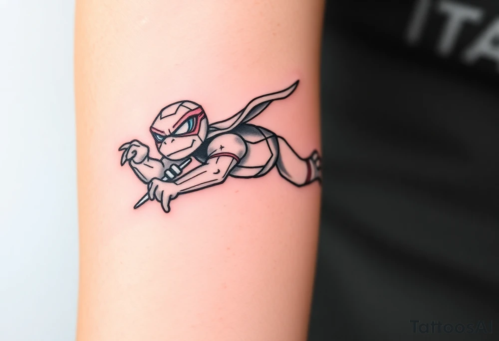 Flying ninja monkey turtle tattoo idea