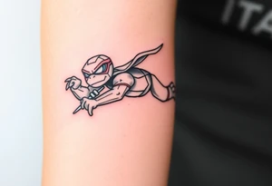 Flying ninja monkey turtle tattoo idea