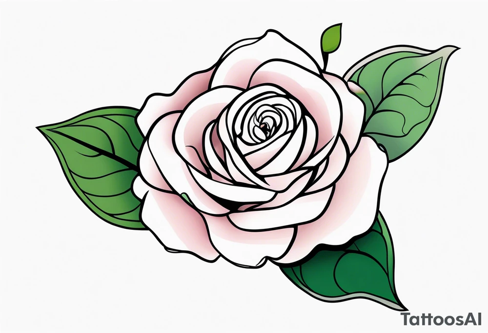 Vine Rose tattoo idea