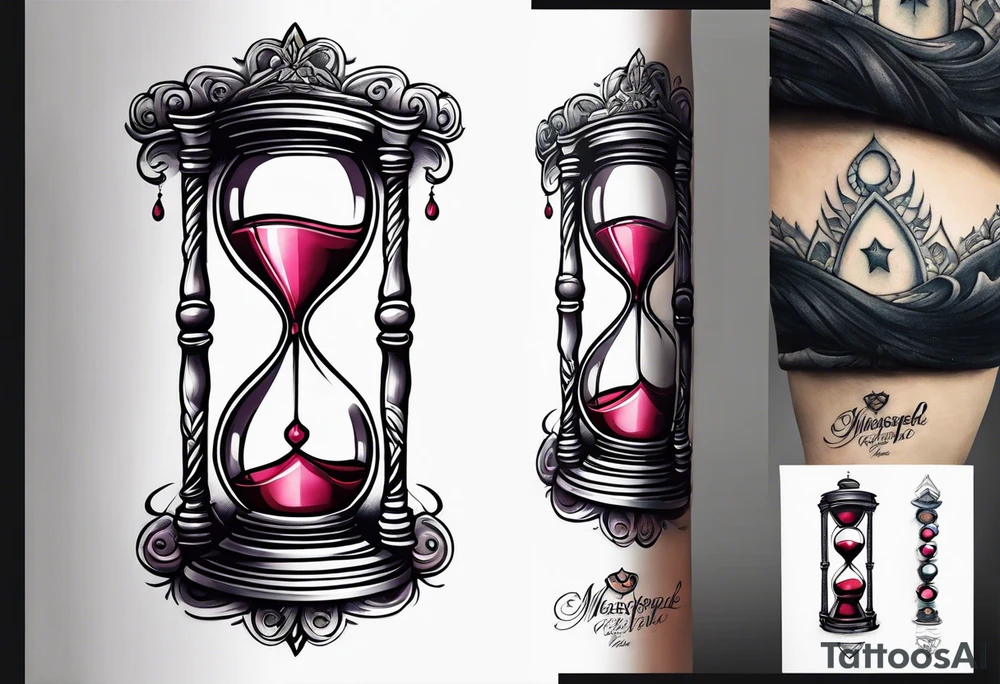 Hourglass tattoo idea