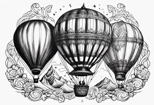 hotballoon ornemental tattoo idea