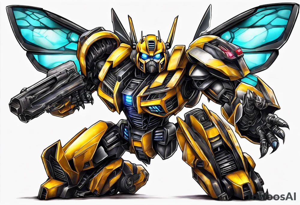 Bumblebee transformer tattoo idea