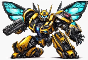 Bumblebee transformer tattoo idea
