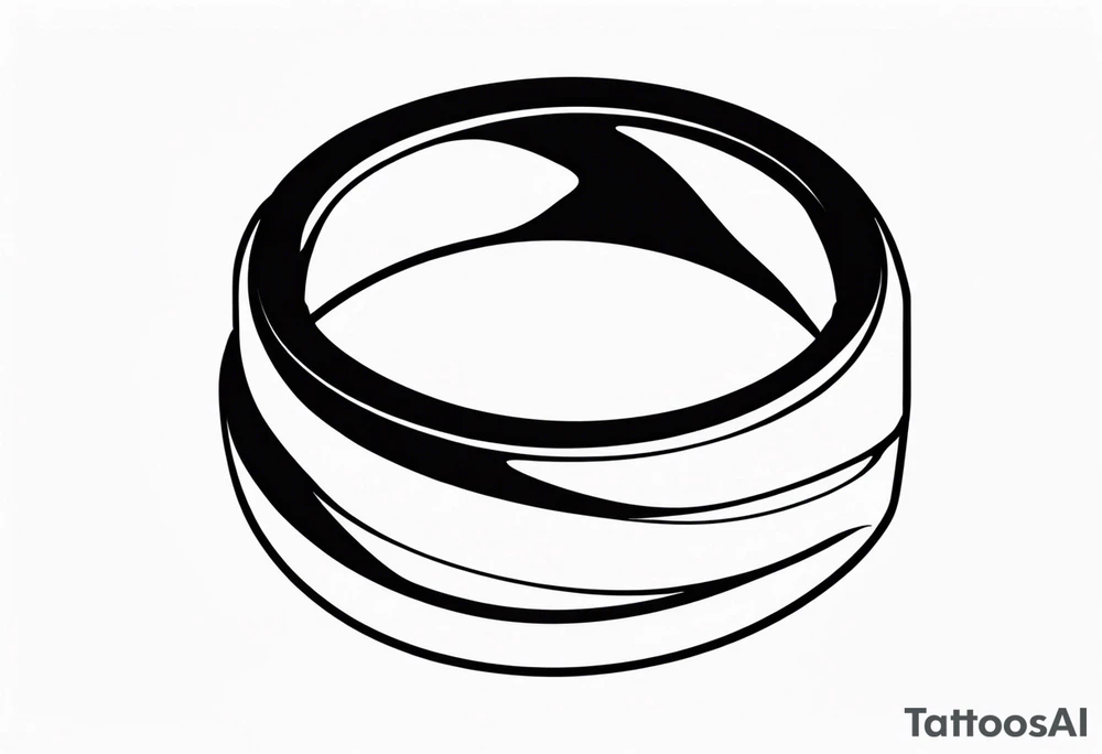 Wedding band tattoo for man tattoo idea