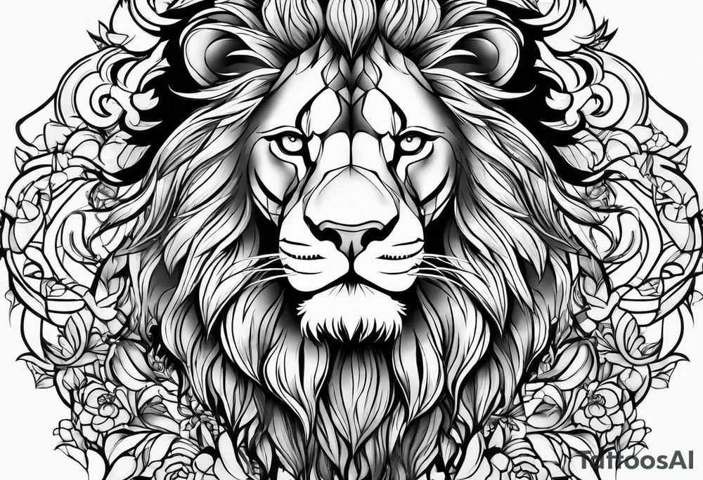 Lion tattoo idea