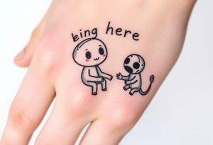 Being here but hating it tattoo idea