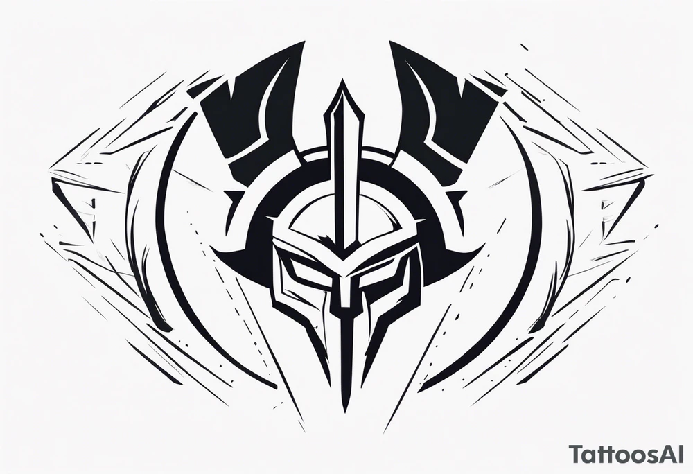 Ancient spartan symbol tattoo tattoo idea
