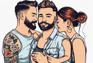 Infinity, family, five tattoo idea