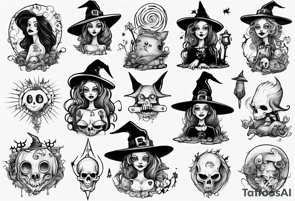 witch tattoo idea