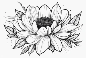 significativo, fiori legati tra loro, rinascita tattoo idea