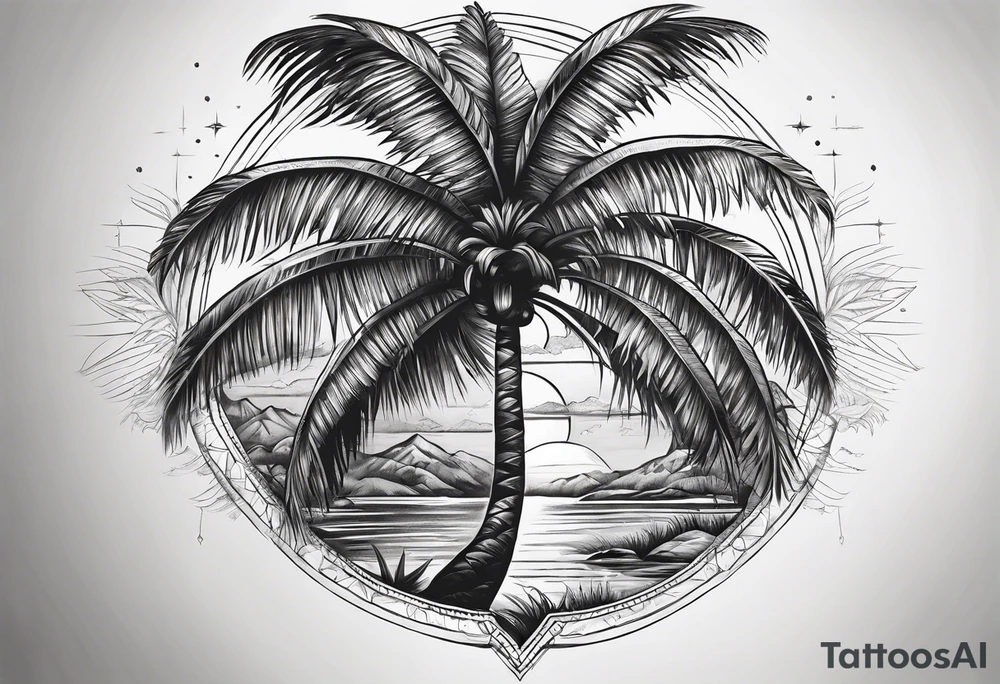 Palm tattoo idea